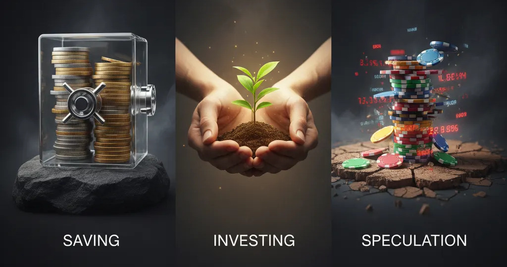 Sampul materi Menabung, Investasi, dan Spekulasi: Apa Bedanya?